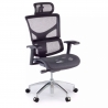 Luxus Bürostuhl Ergonomisch Next1, Netzstoff mit Kopfstütze in