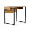 Bürotisch Philadelphia, Holz und Stahl, kompaktes Design