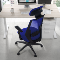 Ergonomischer Schreibtischstuhl Belinda, hohe Rückenlehne