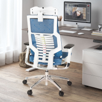 Ergonomischer Bürostuhl Dynamic white, synchronisierter Mechanismus