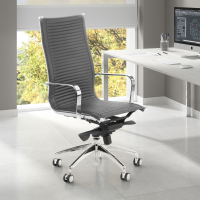 Design Bürostuhl Brenton, Stahlrahmen, hohe Rückenlehne
