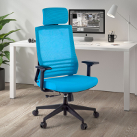 Bürostuhl Magnum, mit Kopfstütze, Netzstoff