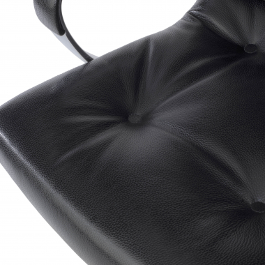 burostuhl schwarz windsor naturleder gepolsterte armlehnen 8