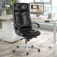 Chefsessel Windsor, Spitzenklasse, Naturleder, mit Chesterfield-Polsterung