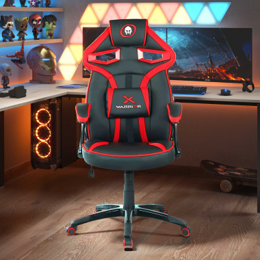 gaming stuhl rot ecopiel kunstleder feste armlehnen 2