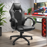 Gaming Stuhl Racer, sportliches Design, gepolstert