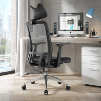 Ergonomischer Bürostuhl Shifter, mit Kopfstütze, aus Netzstoff