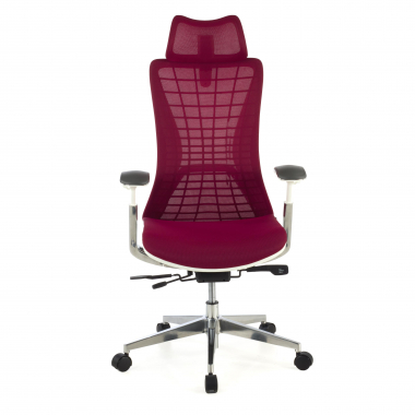 ergonomischer burostuhl rot miller netzstoff 3d verstellbare armlehnen 4