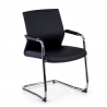 Wartezimmerstuhl Adele, Freischwinger, modernes Design, Kunstleder 210889 - (Outlet)