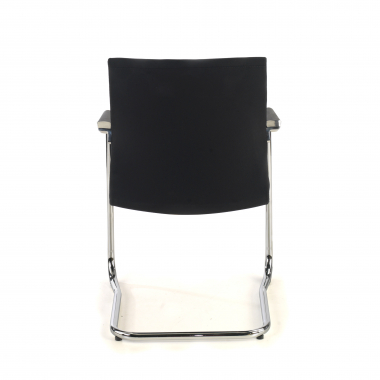konferenzstuhl schwarz gewebe kunstleder gepolsterte armlehnen 6