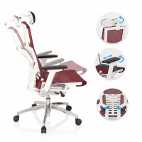 Ergonomischer Bürostuhl Dynamic white, synchronisierter Mechanismus