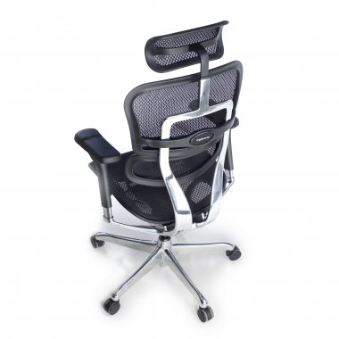 ergonomischer burostuhl schwarz schwarze struktur netz netzstoff 5d verstellbare armlehnen kopfstutze 9