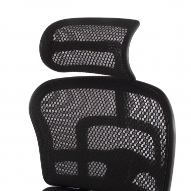 ergonomischer burostuhl schwarz schwarze struktur netz netzstoff 5d verstellbare armlehnen kopfstutze 12