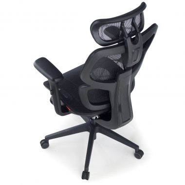 ergonomischer burostuhl schwarz every netzstoff 3d verstellbare armlehnen kopfstutze ausziehbare fussstutze 9