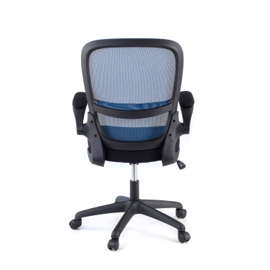 burostuhl blau river netzstoff hochklappbare armlehnen lordosenstutze 6