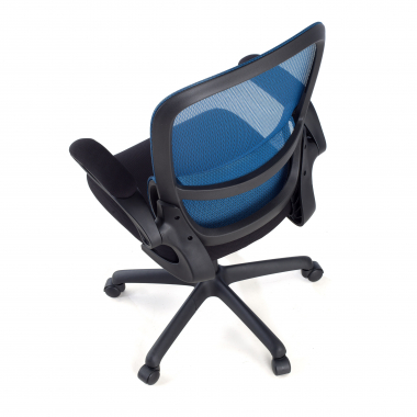 burostuhl blau river netzstoff hochklappbare armlehnen lordosenstutze 7