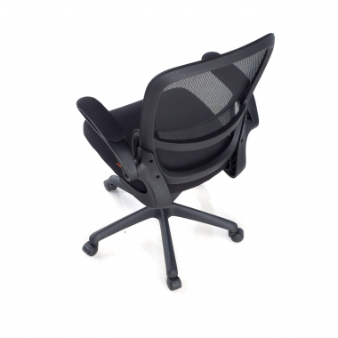 burostuhl schwarz river netzstoff hochklappbare armlehnen lordosenstutze 7