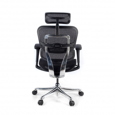 ergonomischer burostuhl schwarz schwarzes gestell netz netzstoff bewegliche armlehnen kopfstutze 7
