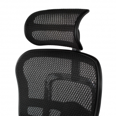 ergonomischer burostuhl schwarz schwarzes gestell netz netzstoff bewegliche armlehnen kopfstutze 9