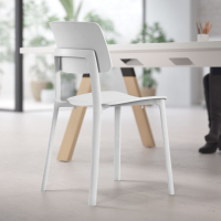 Konferenzstuhl Etna, minimalistisches und stapelbares Design