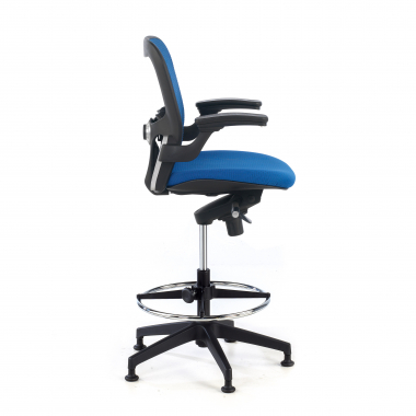 ergonomischer hocker blau burostuhl netzstoff feste armlehnen 6