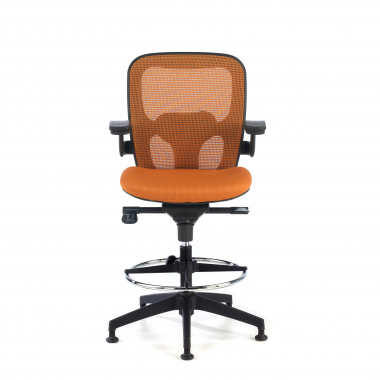 ergonomischer hocker orange burostuhl netzstoff feste armlehnen 4