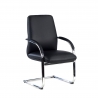 Besucherstuhl Prestige, Metallgestell, Naturleder
