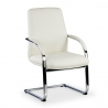 Besucherstuhl Prestige, Metallgestell, Naturleder
