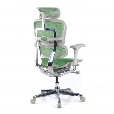 ergonomischer burostuhl weiss grun weisse struktur netz netzstoff 5d verstellbare armlehnen kopfstutze 6