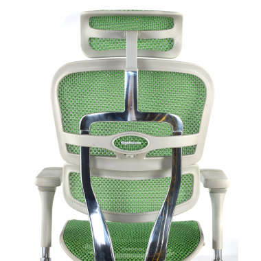 ergonomischer burostuhl weiss grun weisse struktur netz netzstoff 5d verstellbare armlehnen kopfstutze 8