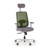 Ergonomischer Bürostuhl Kaito white, mit Kopfstütze