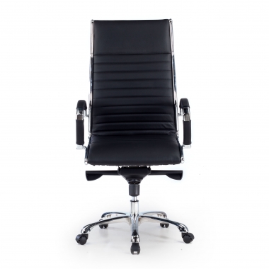chefsessel schwarz naturleder naturleder gepolsterte armlehnen 3