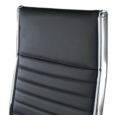 chefsessel schwarz naturleder naturleder gepolsterte armlehnen 9