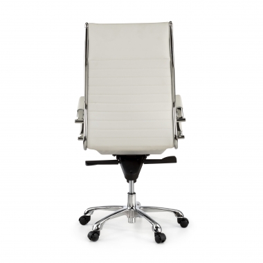 chefsessel weiss naturleder naturleder gepolsterte armlehnen 7
