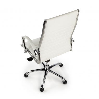 chefsessel weiss naturleder naturleder gepolsterte armlehnen 8