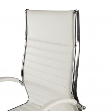 chefsessel weiss naturleder naturleder gepolsterte armlehnen 10