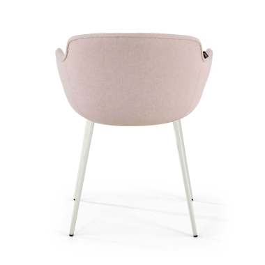 konferenzstuhl weiss beige 4 fusse stoff gepolsterte armlehnen 5