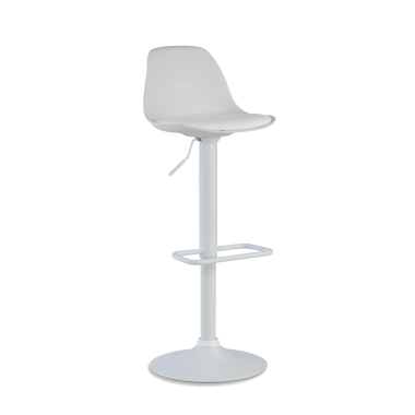 barhocker weiss hocker metallfusse kunstleder ohne armlehnen 1