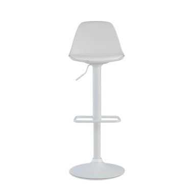 barhocker weiss hocker metallfusse kunstleder ohne armlehnen 3