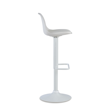 barhocker weiss hocker metallfusse kunstleder ohne armlehnen 4