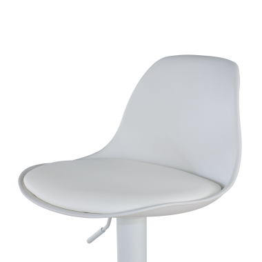 barhocker weiss hocker metallfusse kunstleder ohne armlehnen 7