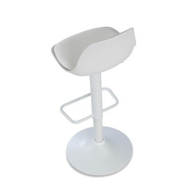 barhocker weiss hocker metallfusse kunstleder ohne armlehnen 9