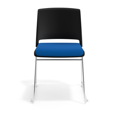 konferenzstuhl schwarz blau ohne arme gepolstert stoff ohne armlehnen 6