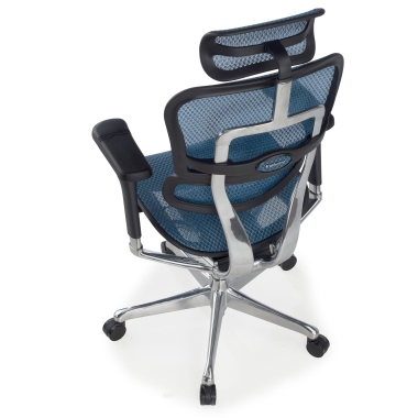 ergonomischer burostuhl blau schwarze struktur netz netzstoff 5d verstellbare armlehnen kopfstutze 8