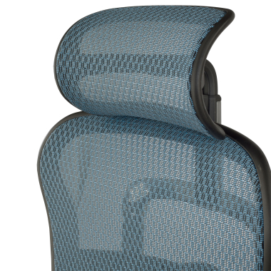 ergonomischer burostuhl blau schwarze struktur netz netzstoff 5d verstellbare armlehnen kopfstutze 9