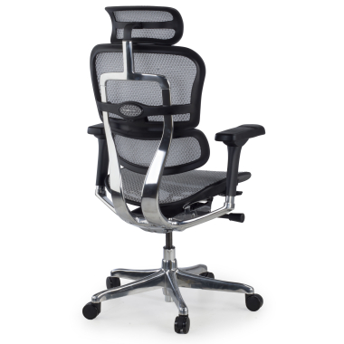 ergonomischer burostuhl grau schwarze struktur netz netzstoff 5d verstellbare armlehnen kopfstutze 6