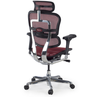 ergonomischer burostuhl rot schwarze struktur netz netzstoff 5d verstellbare armlehnen kopfstutze 6