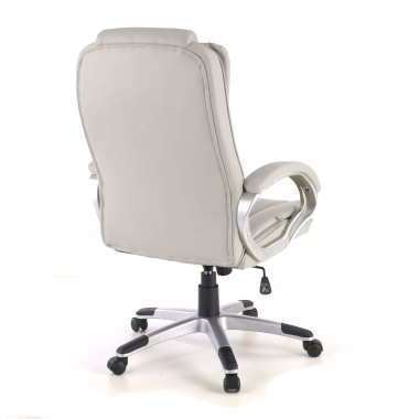 chefsessel weiss baviera kunstleder gepolsterte armlehnen 8