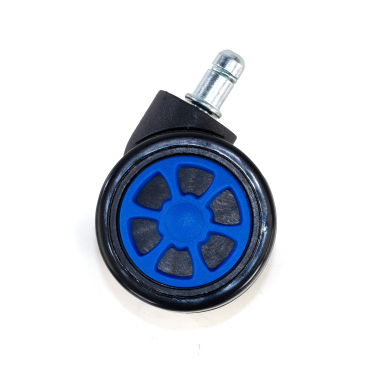 rolle fur burostuhle blau 60mm gaming 3