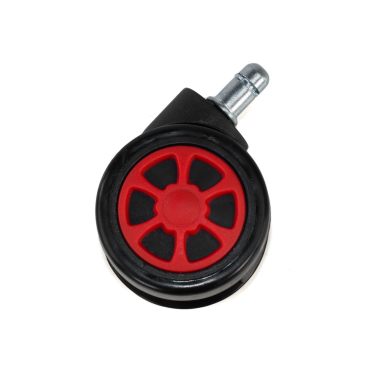 rolle fur burostuhle rot 60mm gaming 3